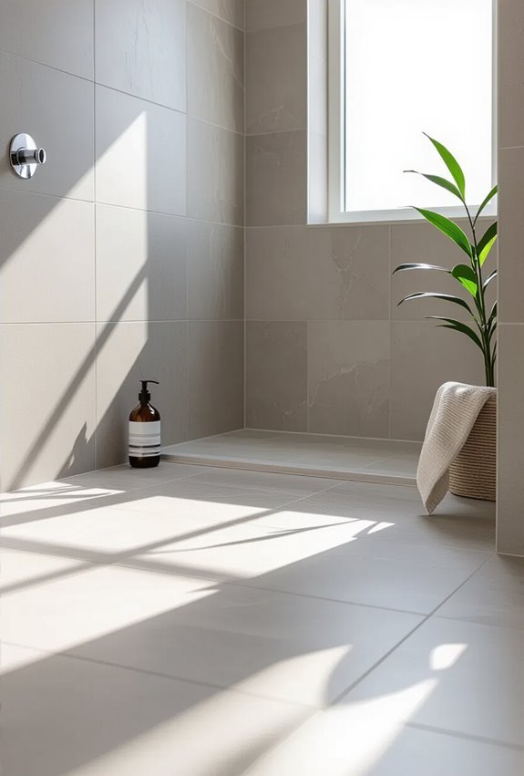 large format tiles minimal groutlines