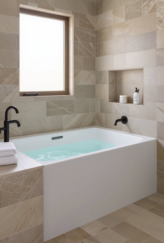 large format tiles visually enlarge