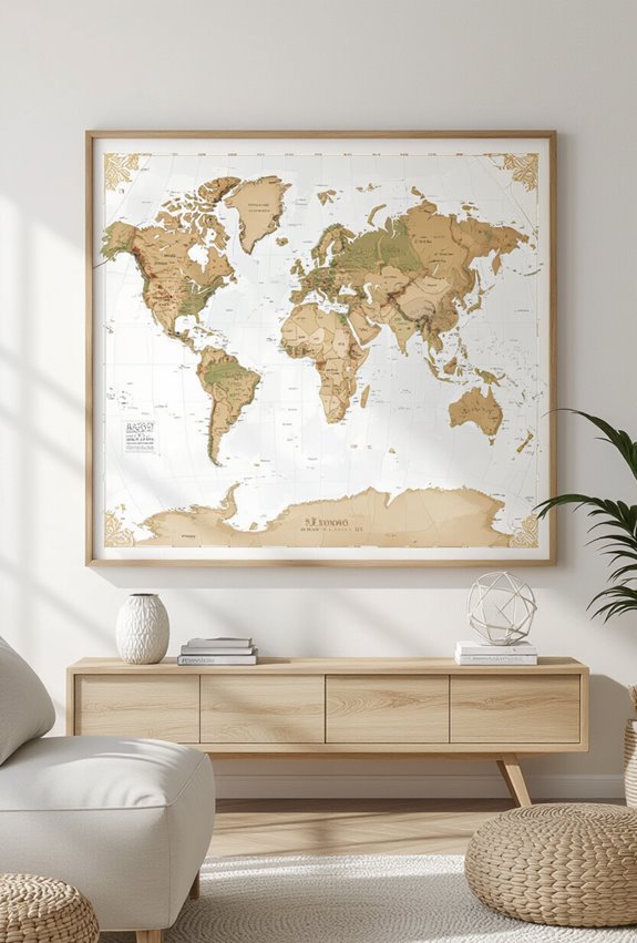 large map inspires travel