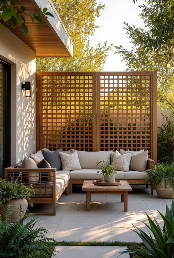 lattice panels for privacy