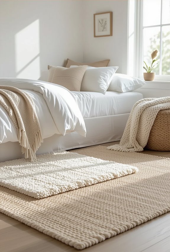 layer rugs for warmth