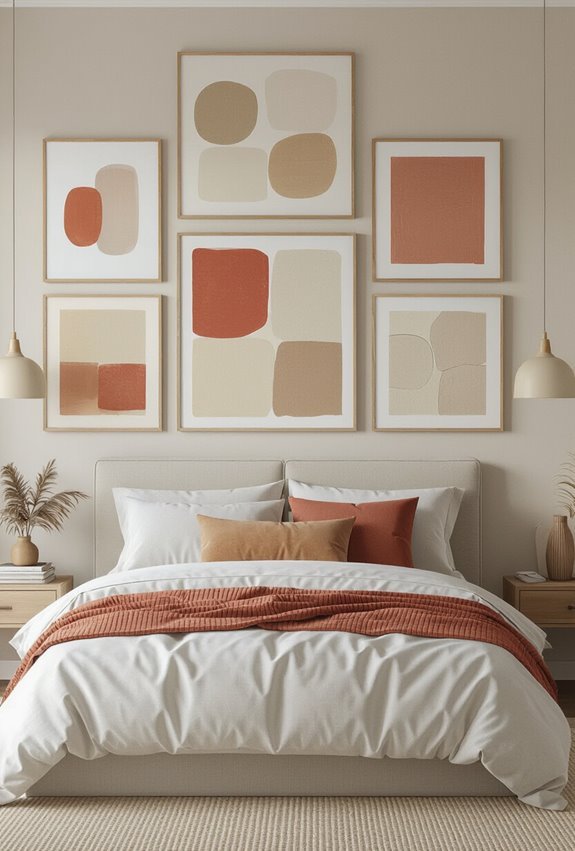 layered art with anchors