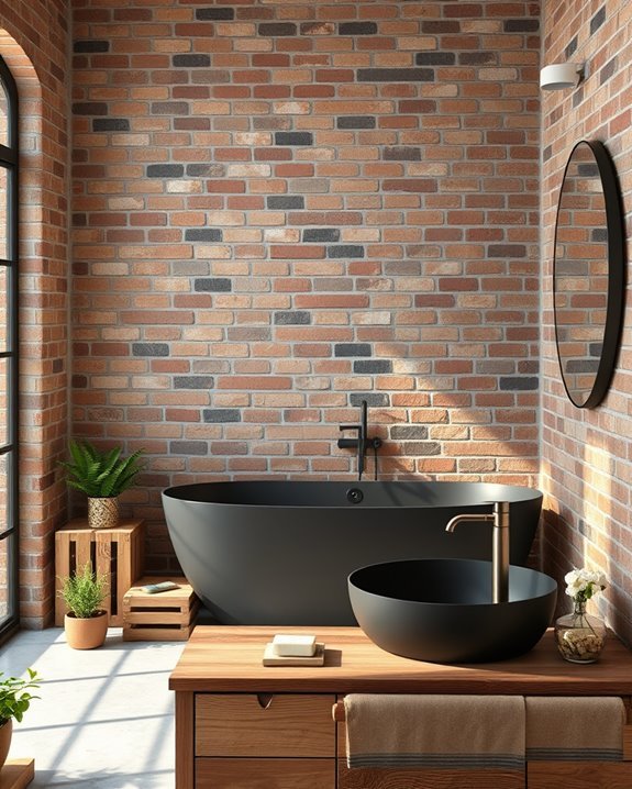layered brick texture design
