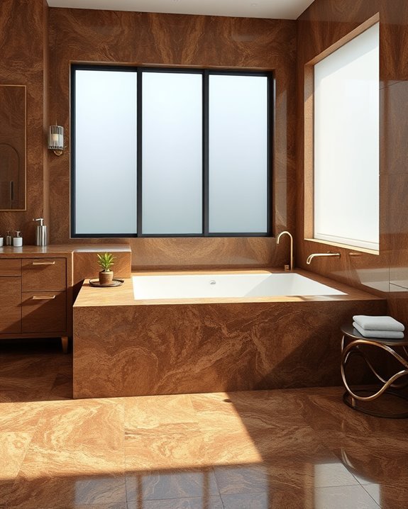 layered brown granite elegance