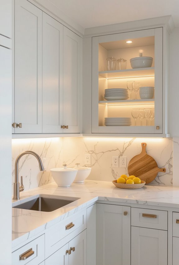 layered compact cabinet lighting