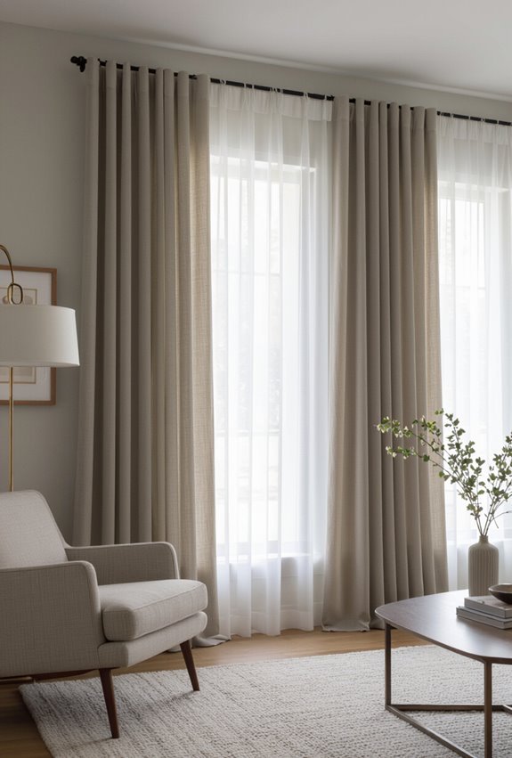 layered curtains for privacy