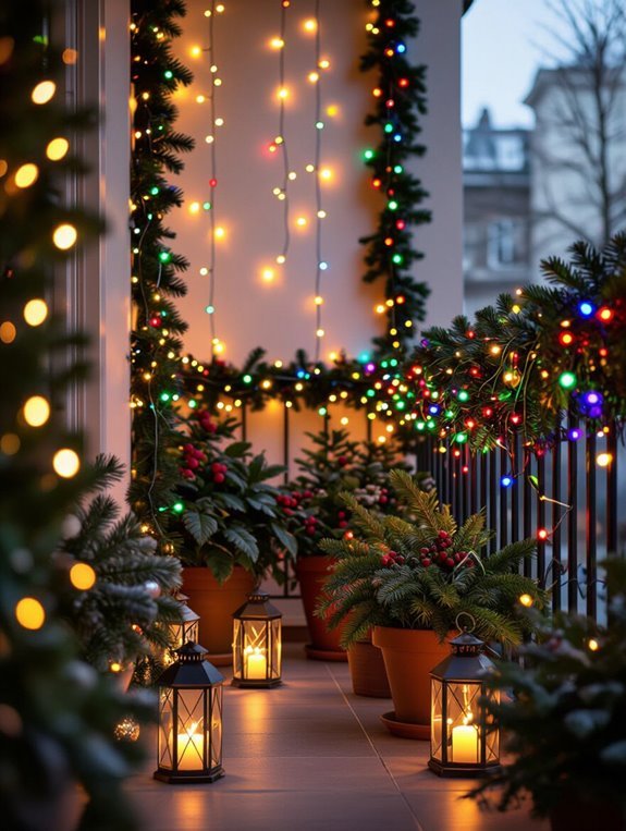 layered festive lighting ambiance