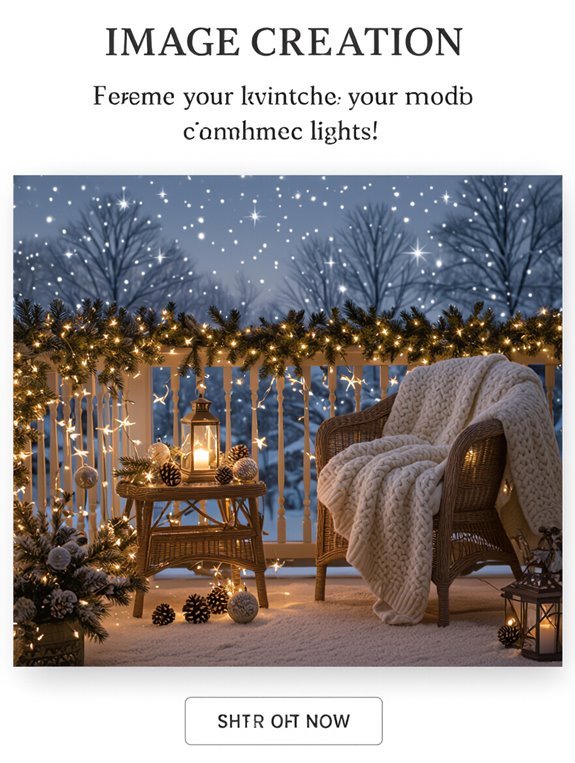 layered festive lighting decor