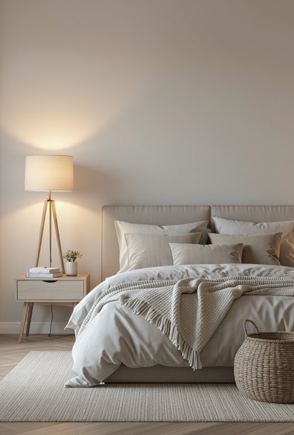 layered floor and table lamps