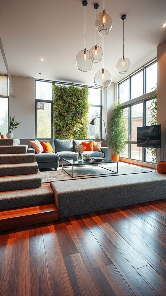 layered flooring design ideas