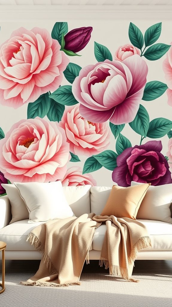 layered floral and solids