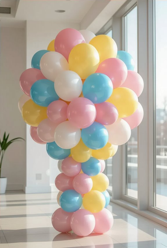 layered inflatable balloon sculptures