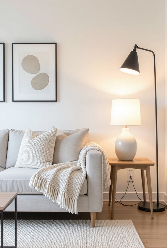 layered lamps create warmth