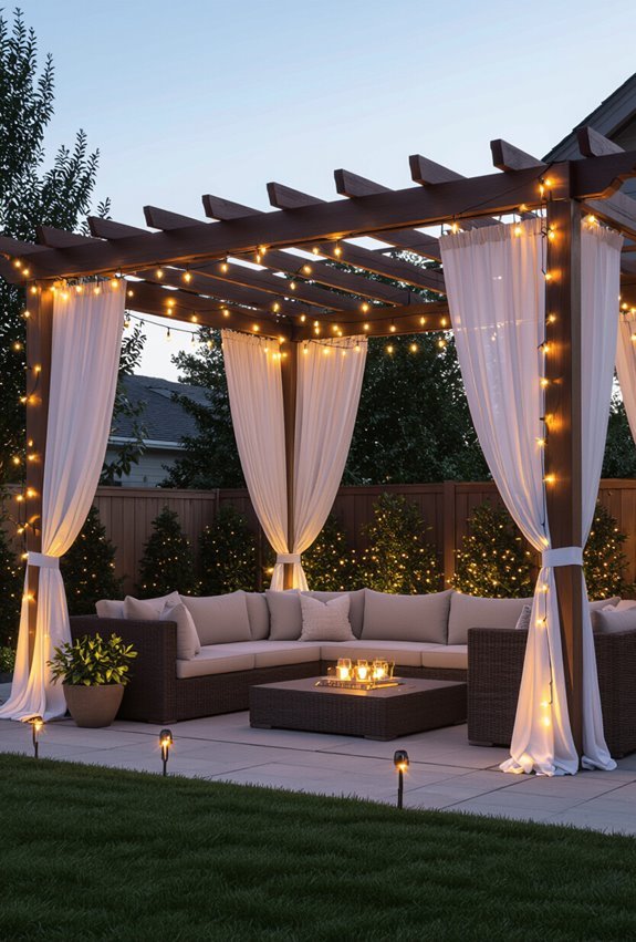 layered lanterns and pathways