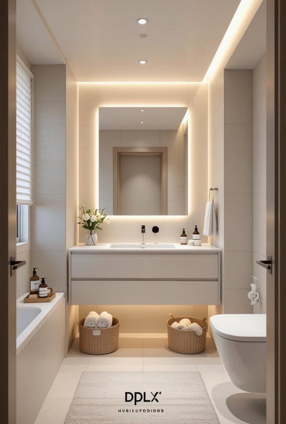 layered led lighting enhances space