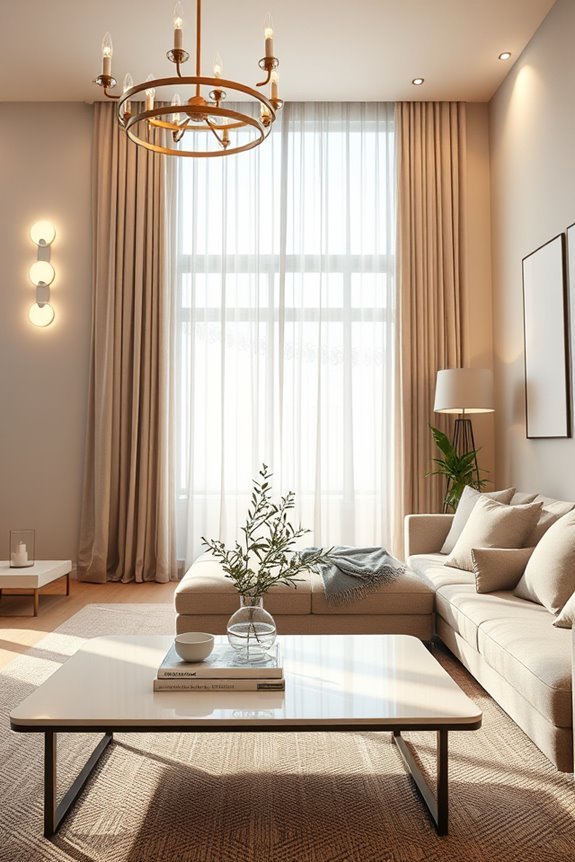 layered lighting creates ambiance