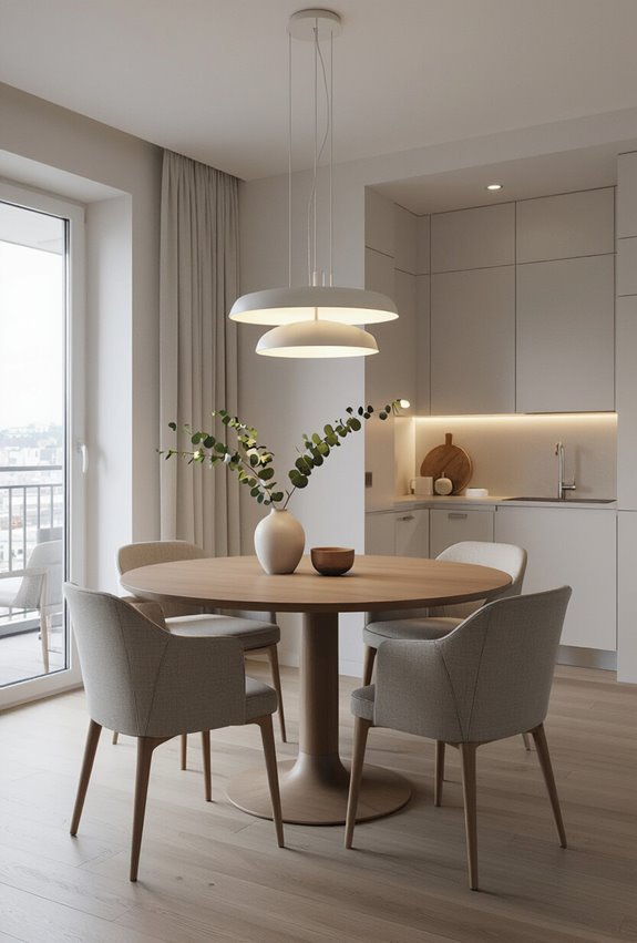 layered lighting defines zones