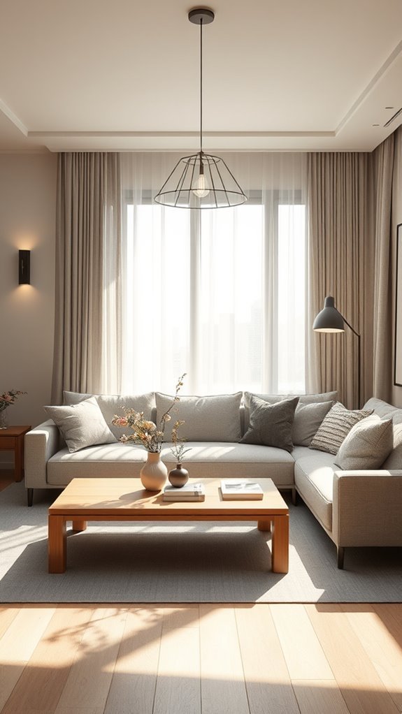 layered lighting enhances ambiance