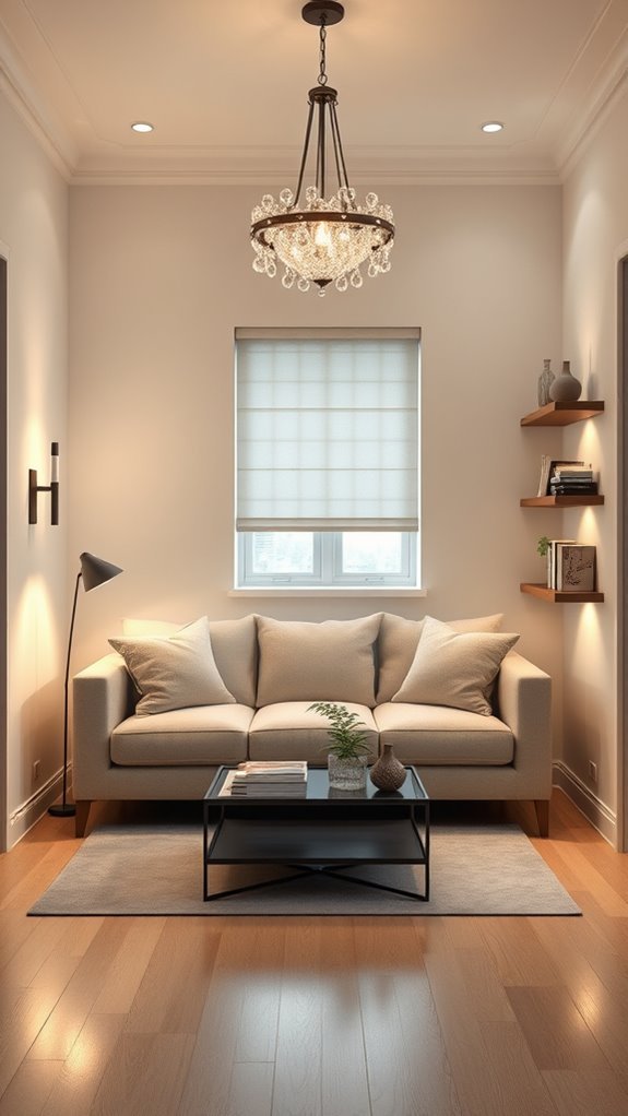 layered lighting enhances ambiance