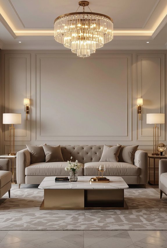 layered lighting for ambiance