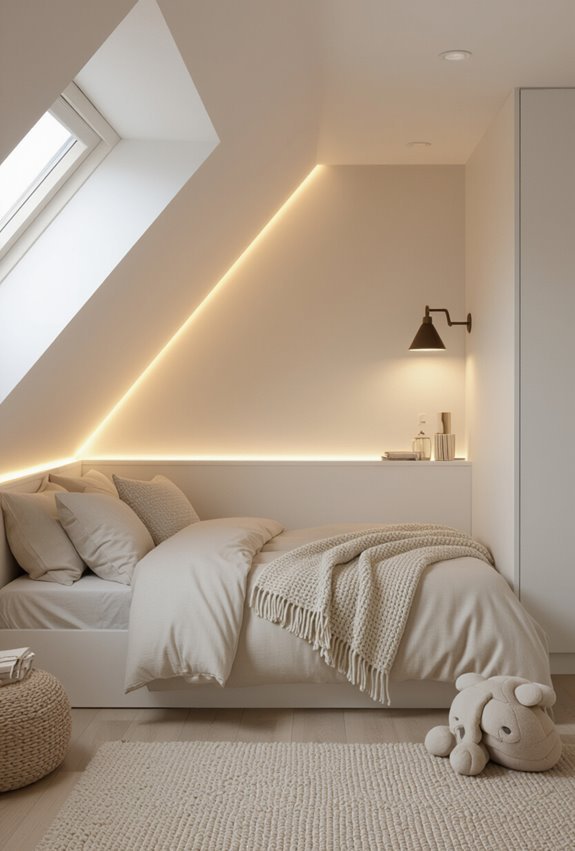 layered lighting for atticcorners