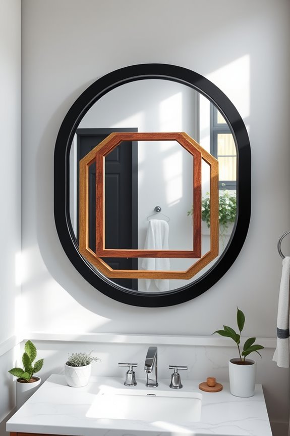 layered mirror frame designs