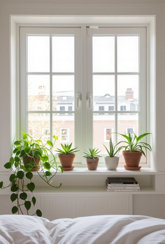 layered moisture resistant window shelves