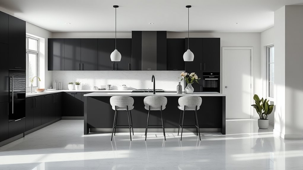 40 Black White Grey Kitchen Ideas for Layered Neutrals