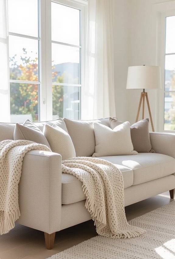 layered neutral textures for warmth
