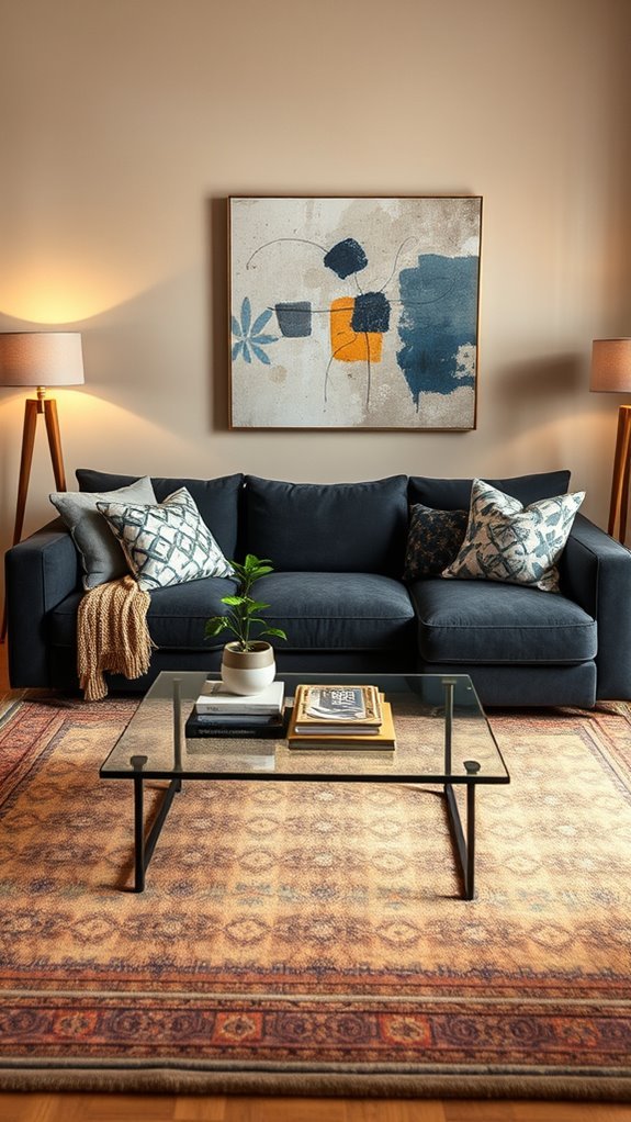 layered patterns enhance upholstery
