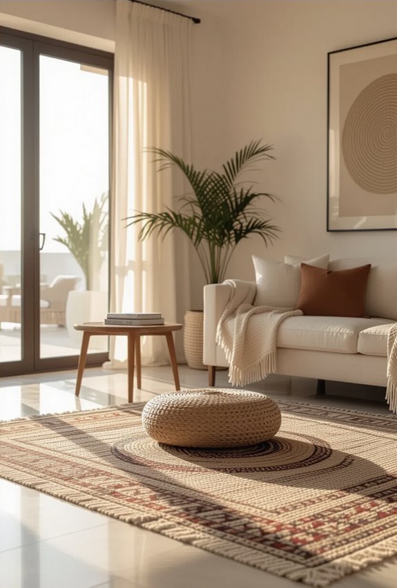 layered persian over sisal
