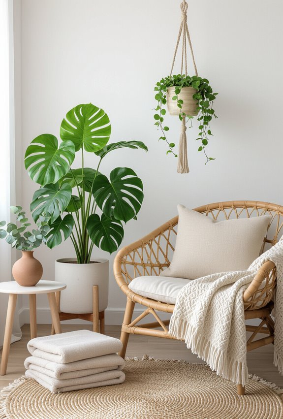 layered plants textured boho vibe