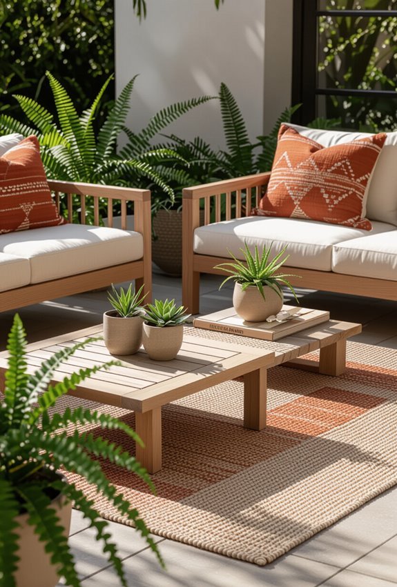 layered rugs for warmth