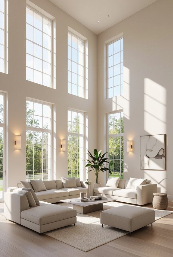 layered sconces and lamps