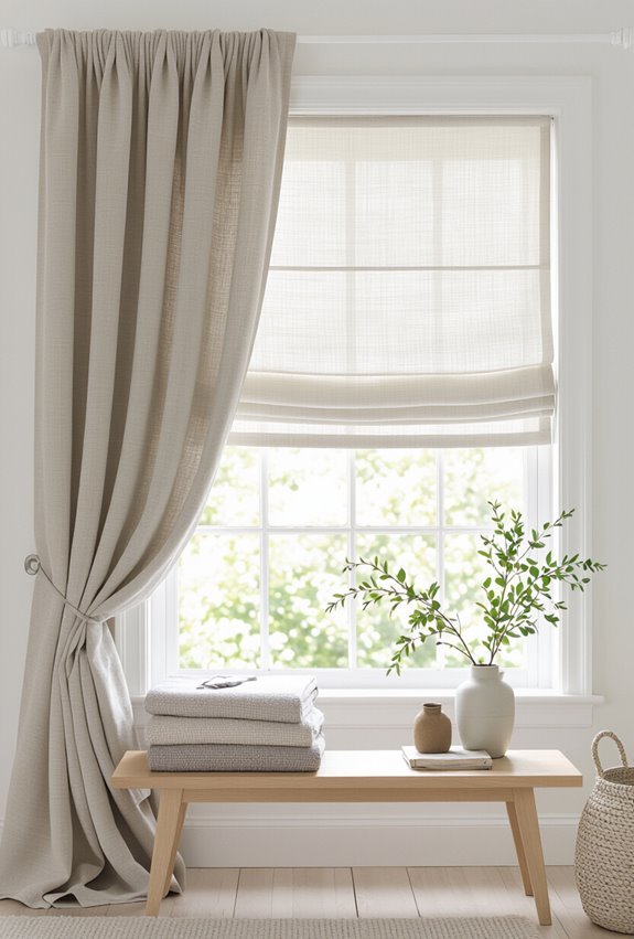 layered sheers and valances