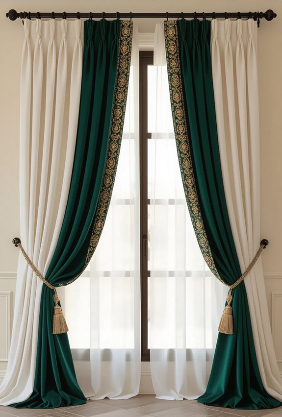 layered sheers with drapes