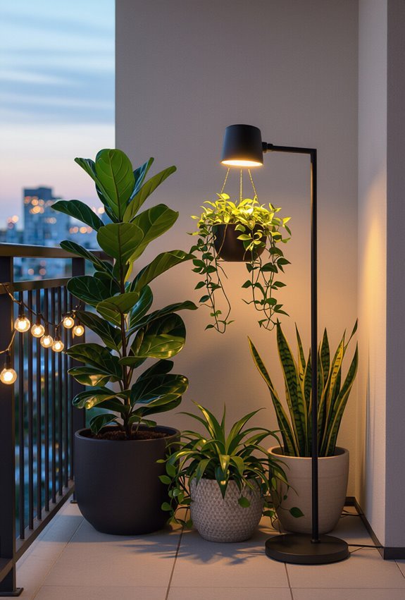 layered subtle plant illumination
