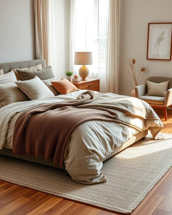 layered textural bedding design