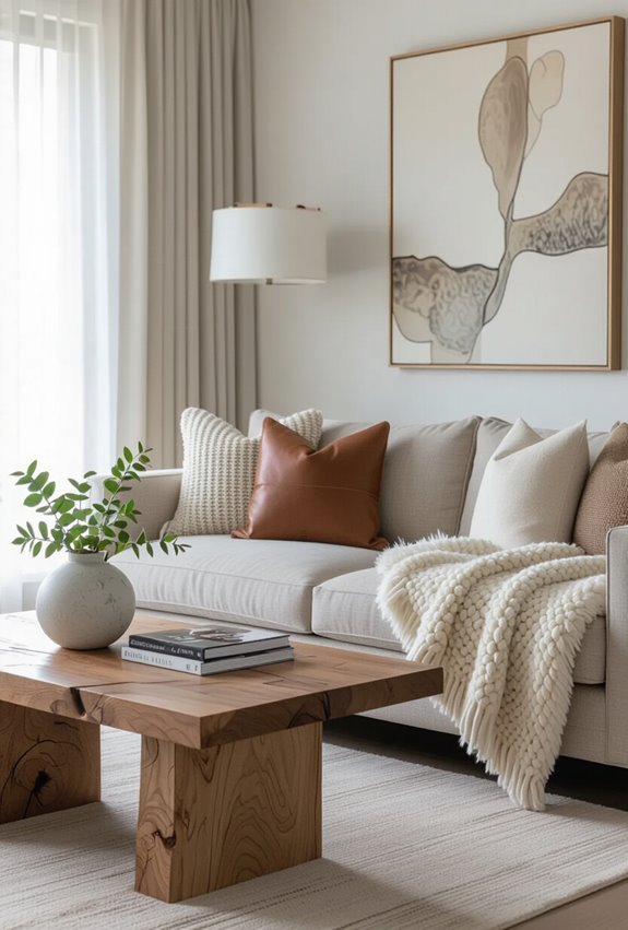layered textures for cozy contrast