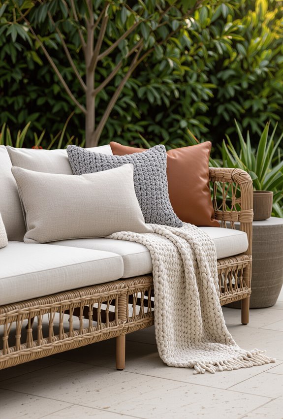 layered textures for cozy outdoors