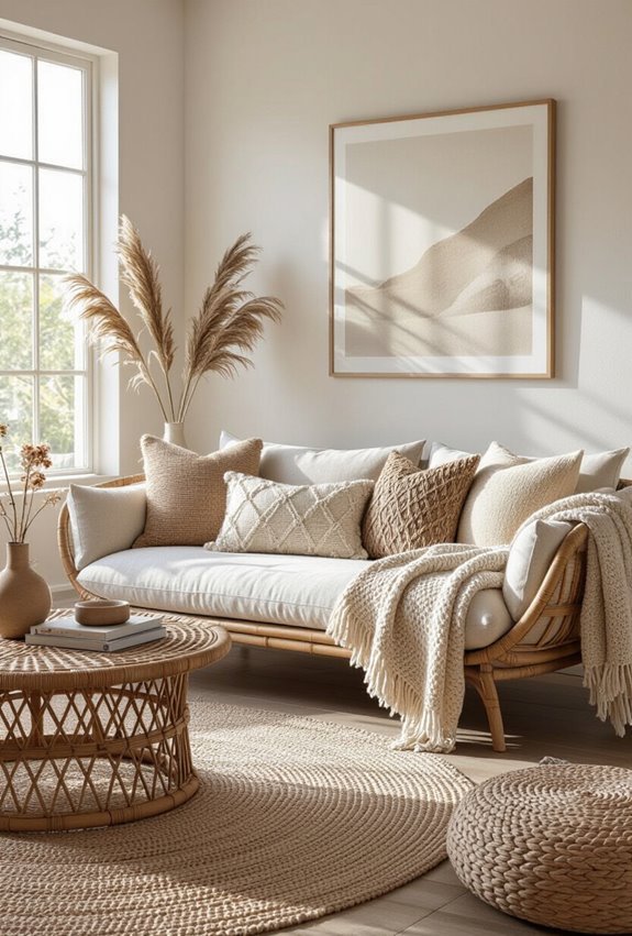 layered textures warm lighting
