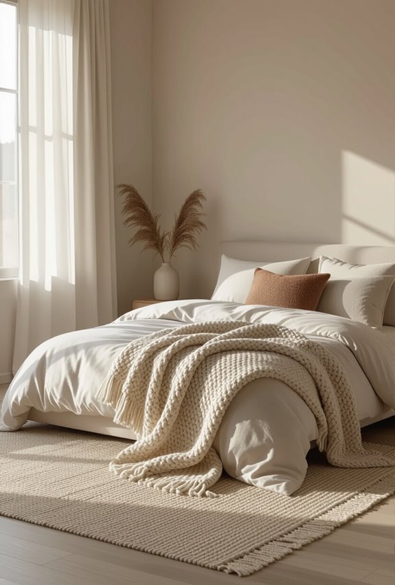 layered throws soften corners
