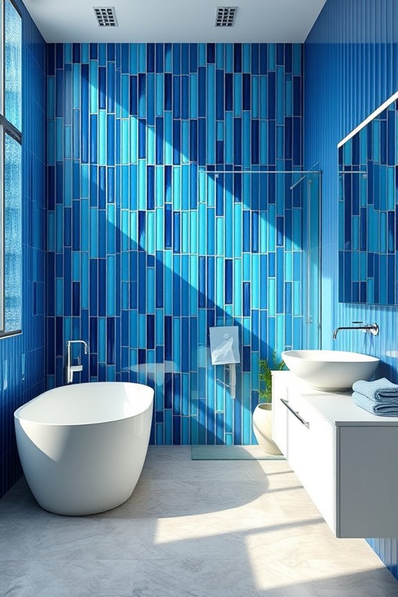 layered vertical tile aesthetics