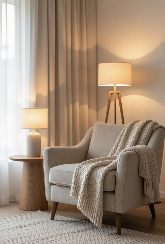 layered warm ambient lighting