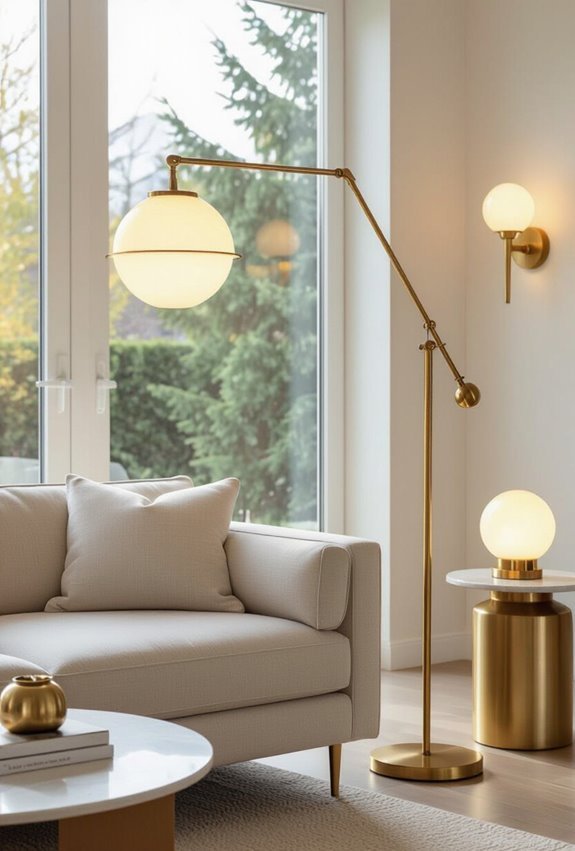 layered warm gold lighting