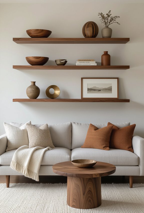 layered wood metal fabric