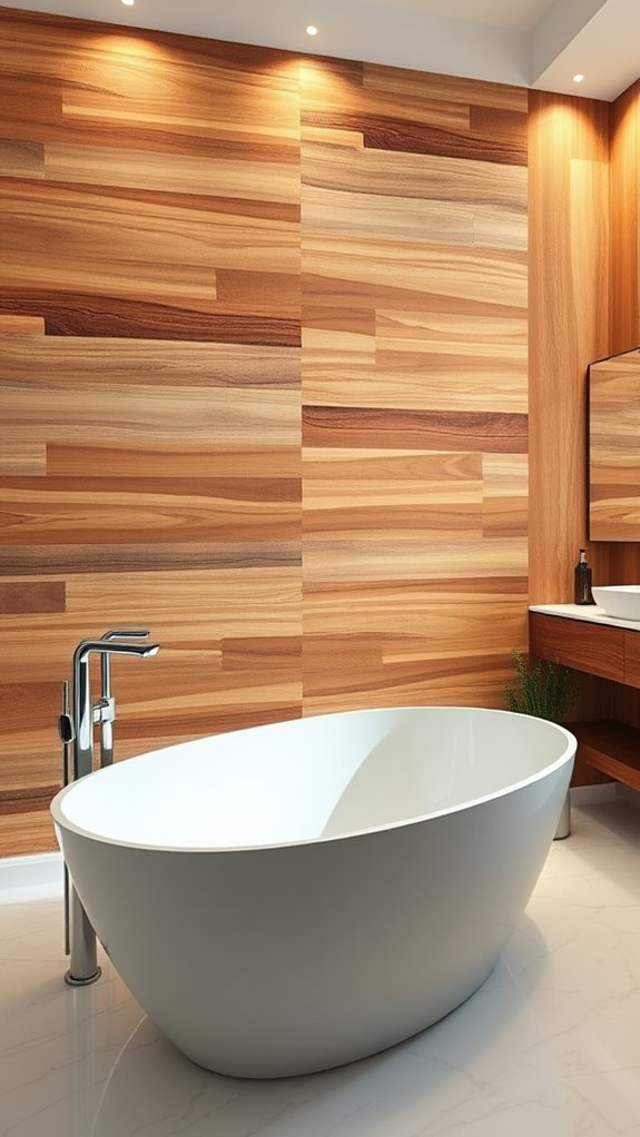 layered wood plank design