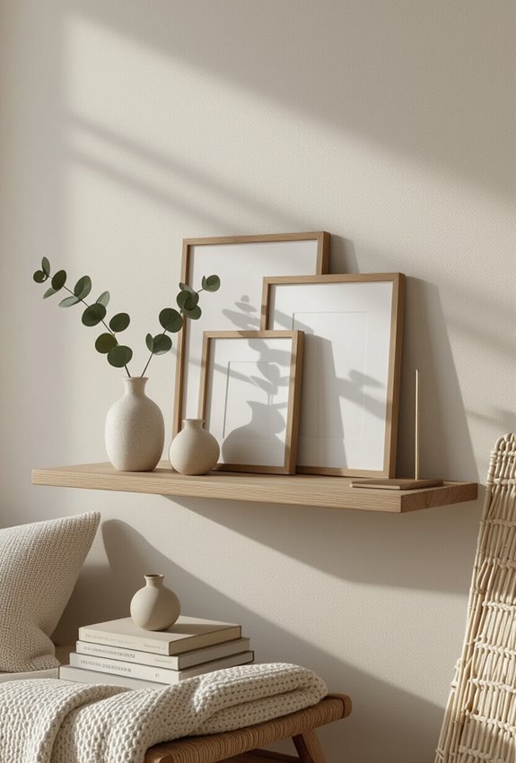 leaned frames on ledges