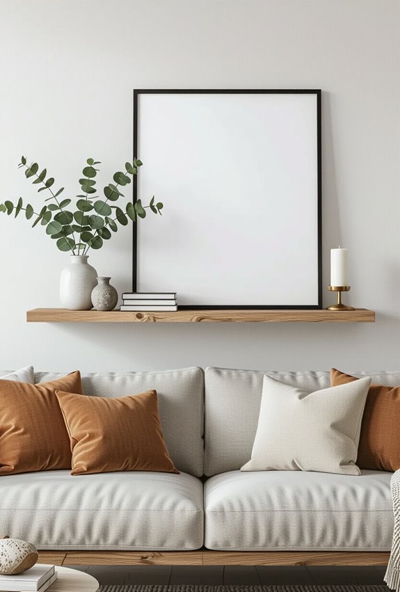 leaned layered art display