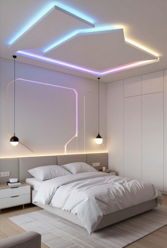 led color changing ceiling lights